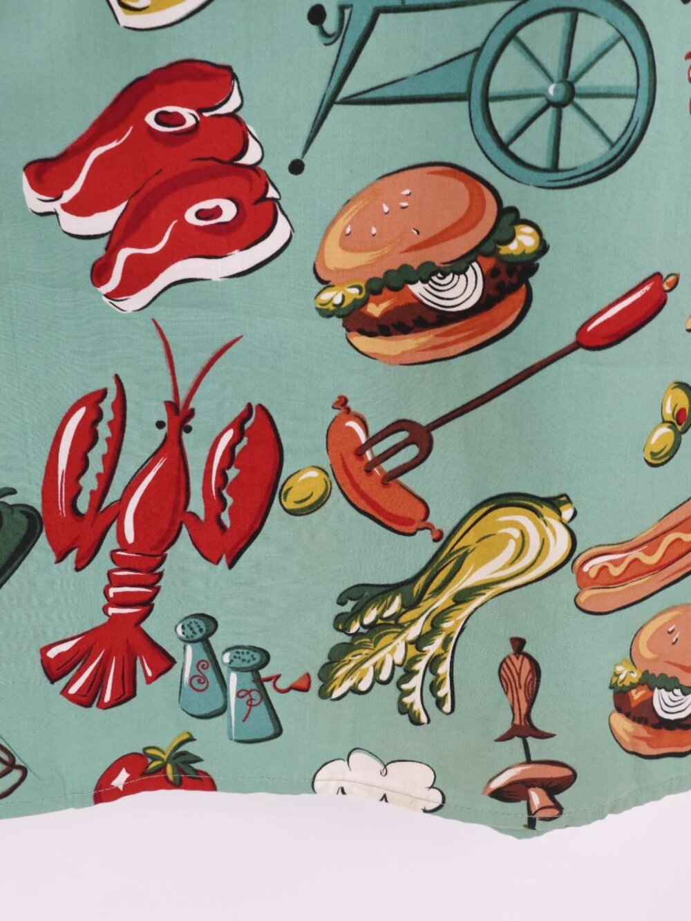 Vintage Reyn Spooner Hawaiian Shirt Men XL Born to Grill Chef Summer BBQ Cookout - Picture 3 of 11